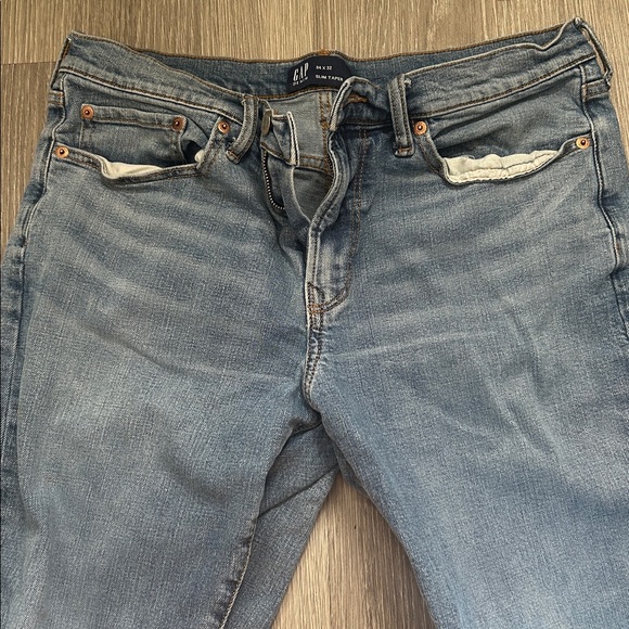 GAP Men’s Slim Taper Jeans 34x 32 - Picture 3 of 4
